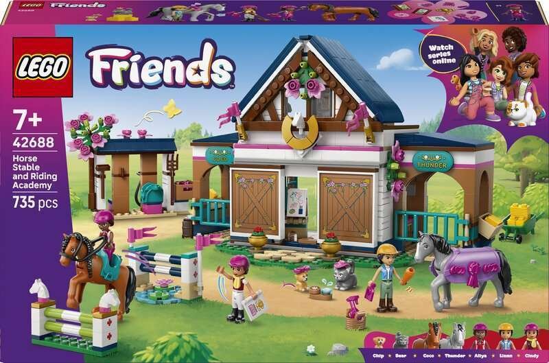 LEGO® Friends Talli ja ratsastusakatemia 42688