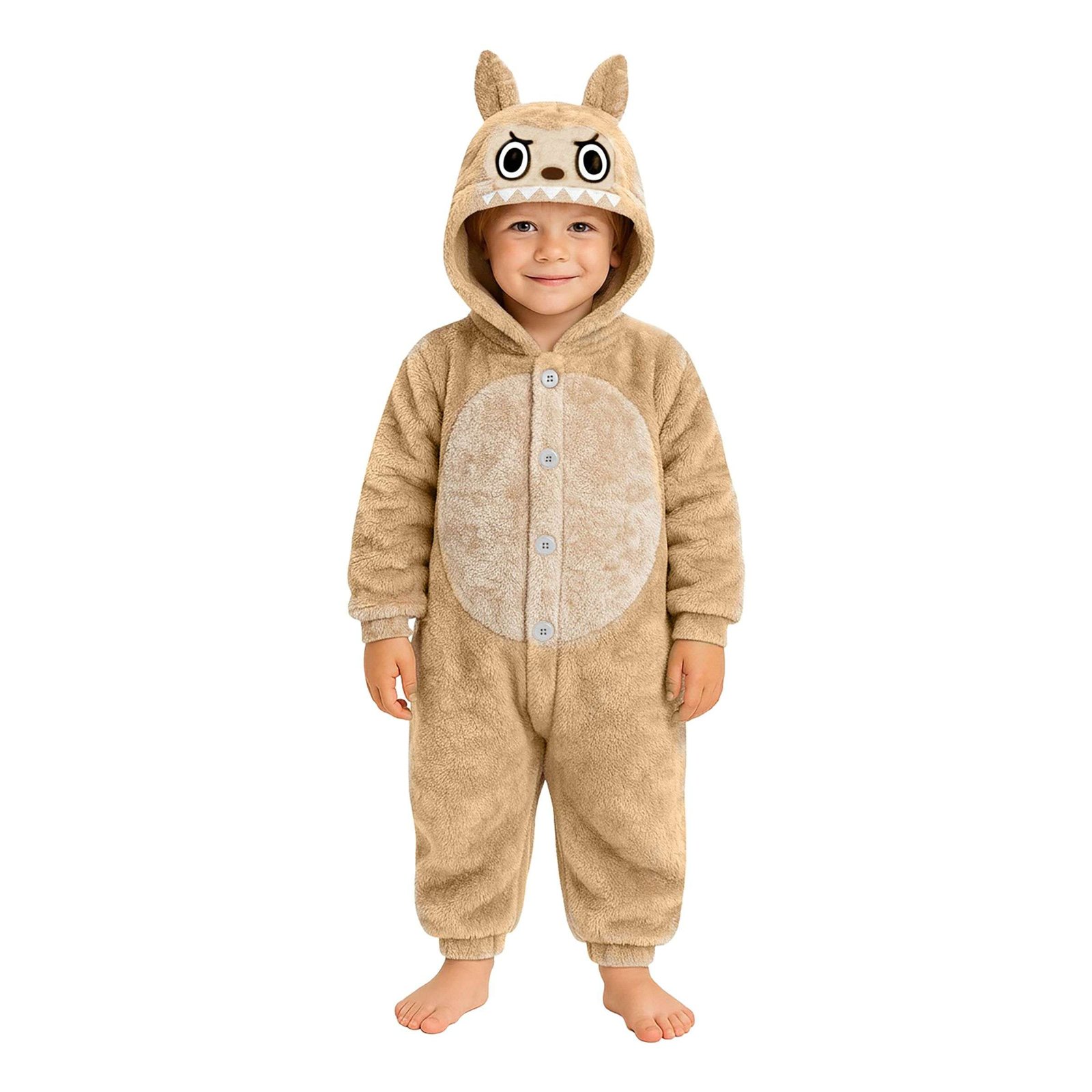 Lulu Monster Beige Onesie Lasten Naamiaisasu - Large