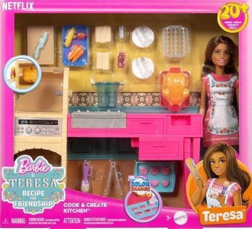 Mattel - Barbie ja Teresa Recipe for Friendship nukke ja keittiö leikkisetti
