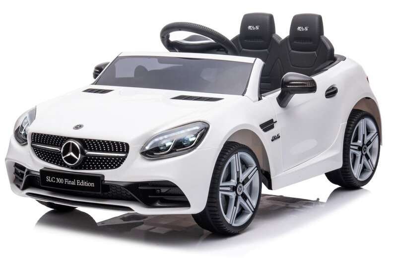 Lasten sähköauto Sun Baby Mercedes Benz Slc300 valkoinen
