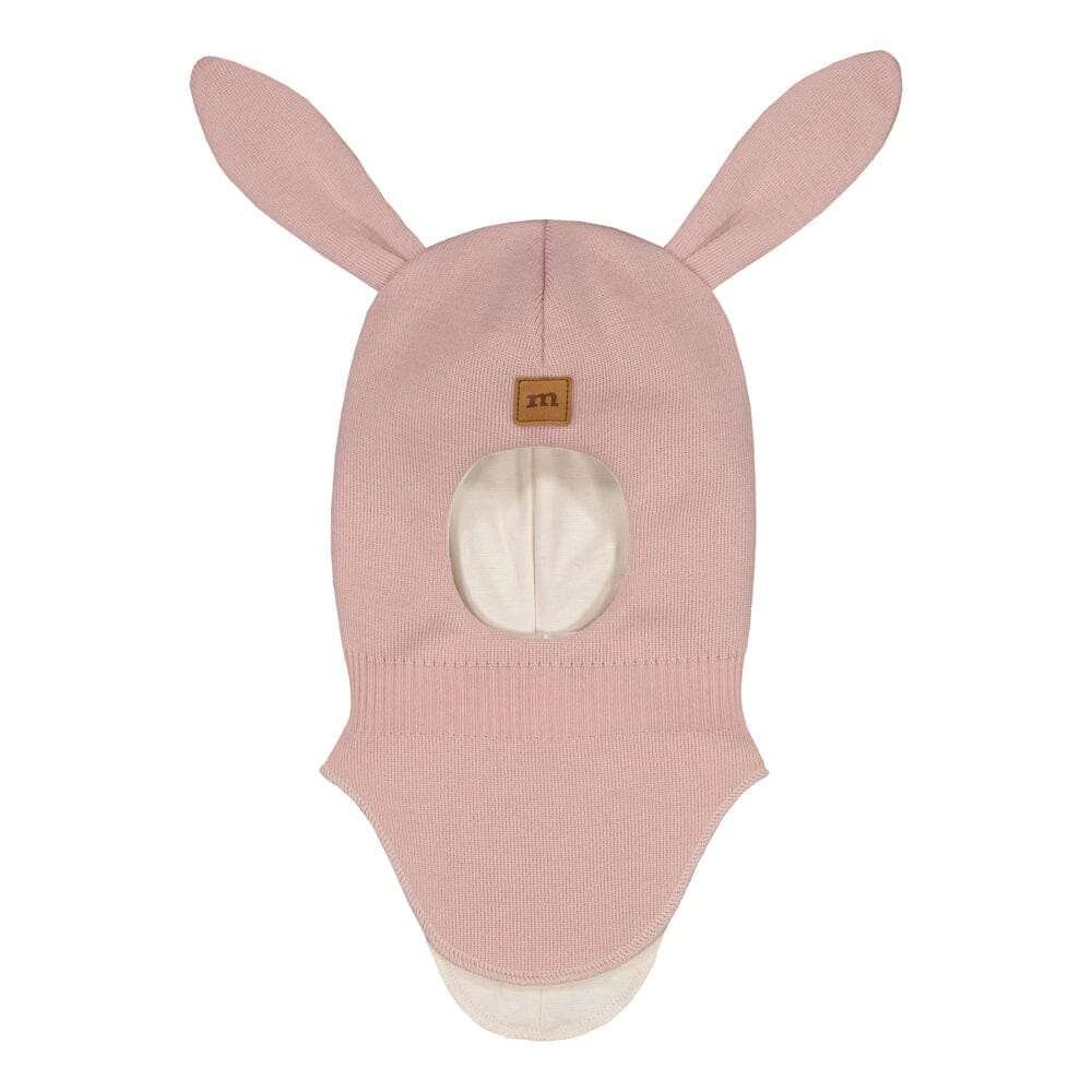 Bunny Helmet -Merinovilla Kypärämyssy | Hearty Pink - 1-2Y