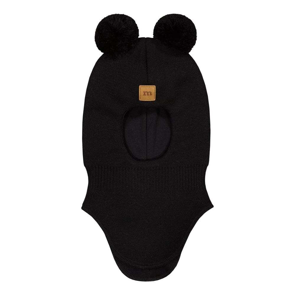 Cutie Helmet -Merinovilla Kypärämyssy | Black - 1-2Y