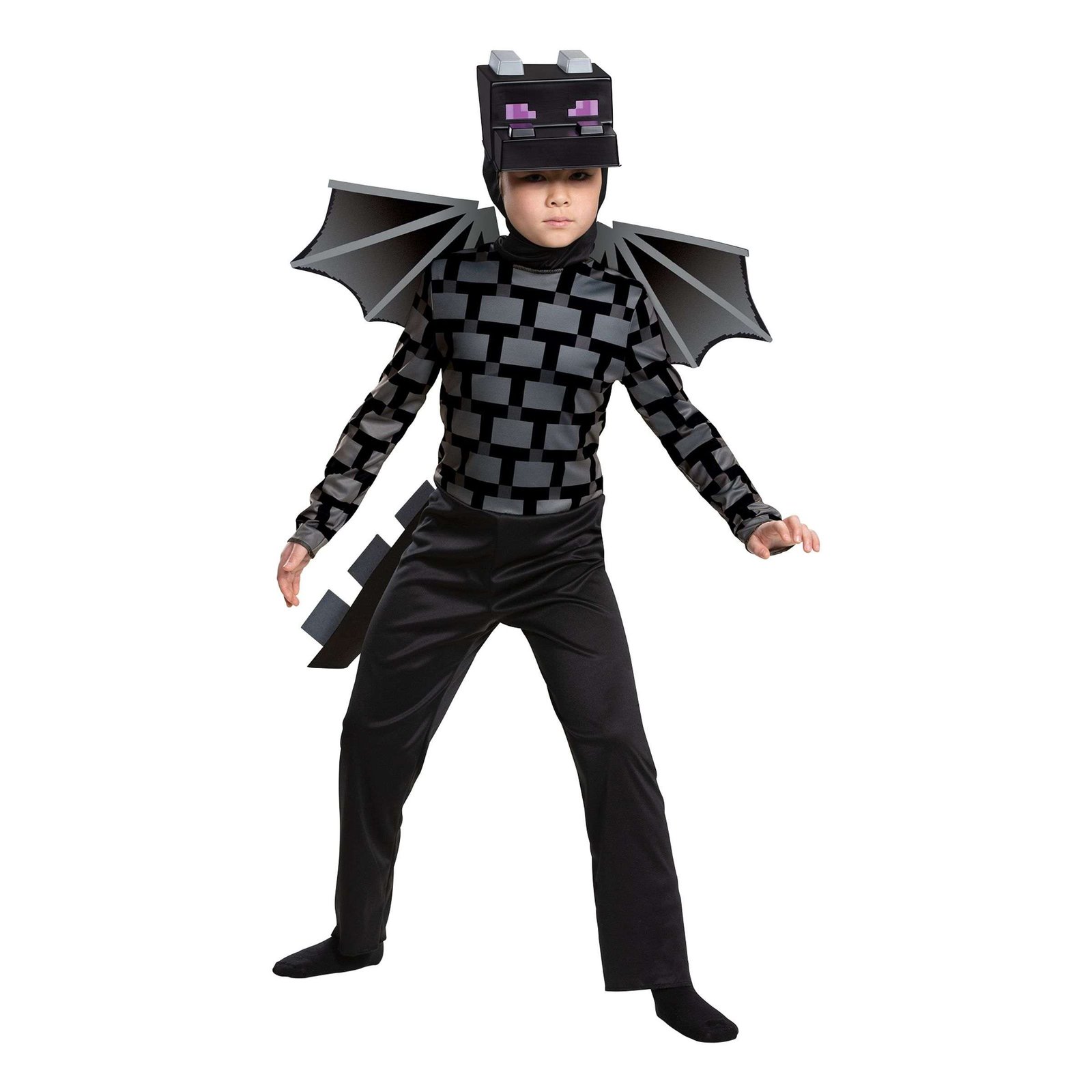 Minecraft Ender Dragon Lasten Naamiaisasu - Large