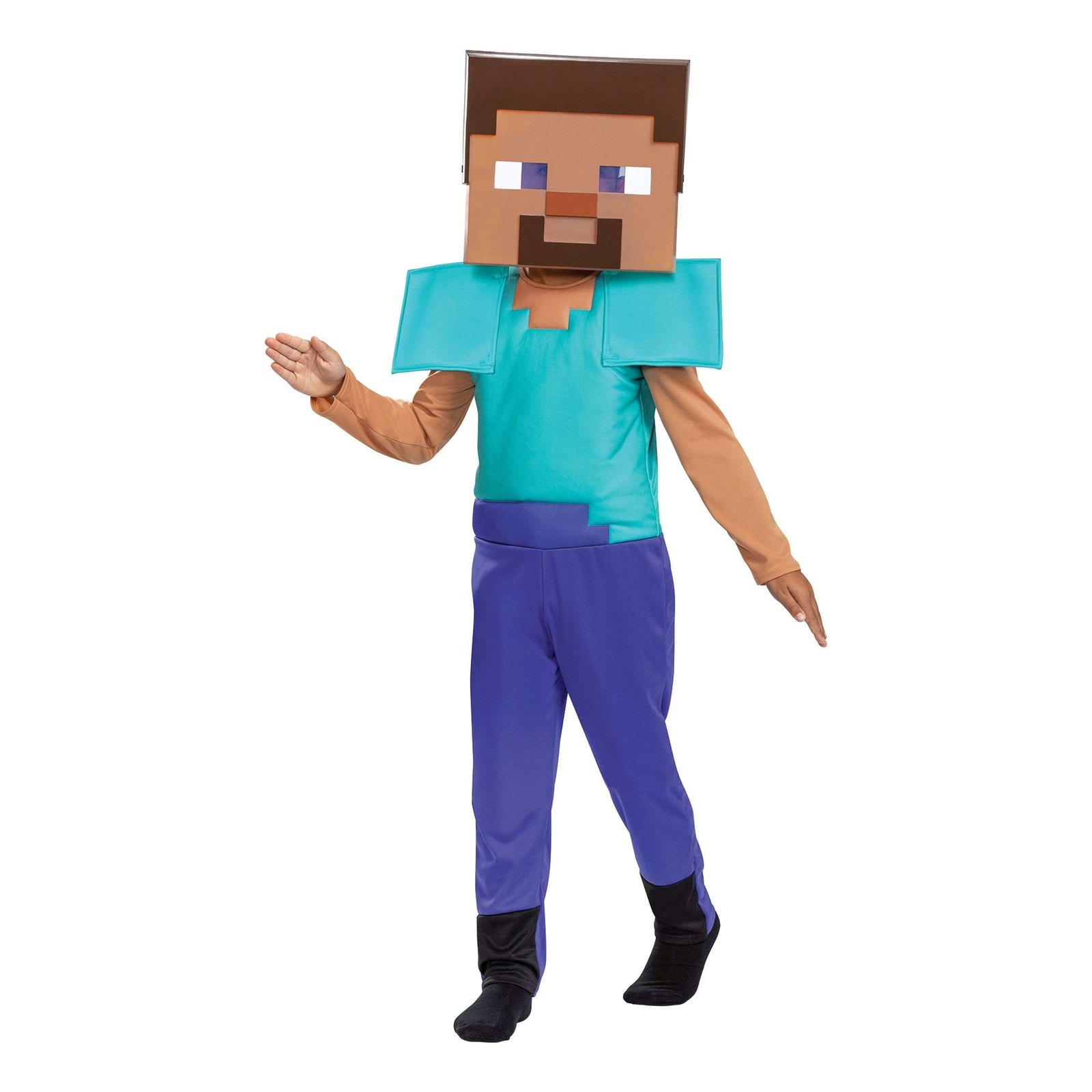 Minecraft Steve Lasten Naamiaisasu - Medium