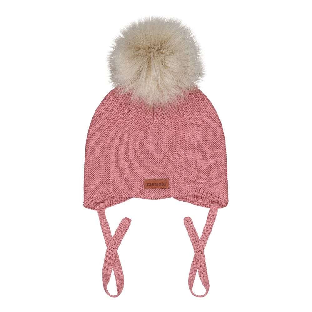 Mini Crystal Hat -Merinovillapipo | Rosy - 0-2M