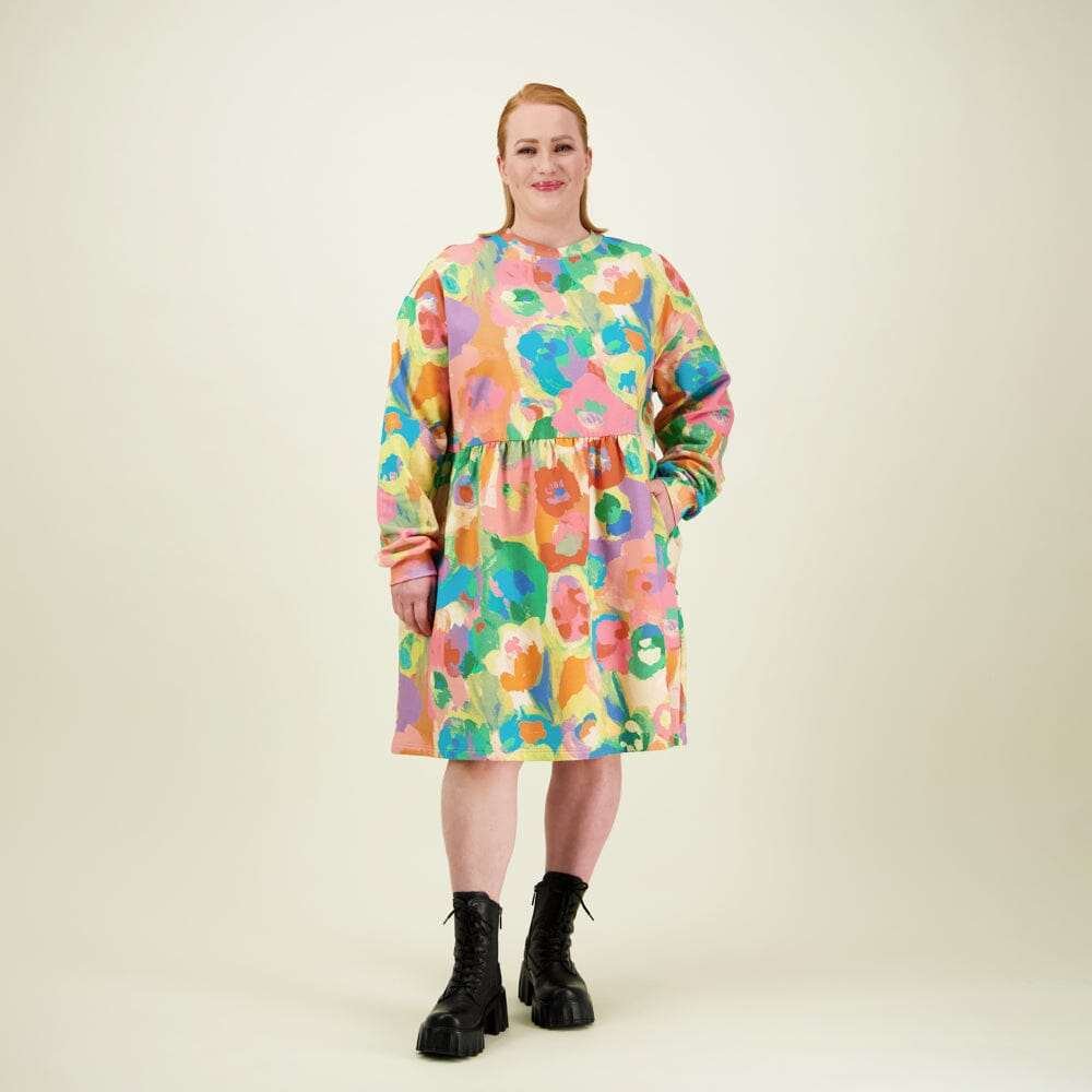 Miracles Ruffle Sweater Dress -Mekko |  Spring - L