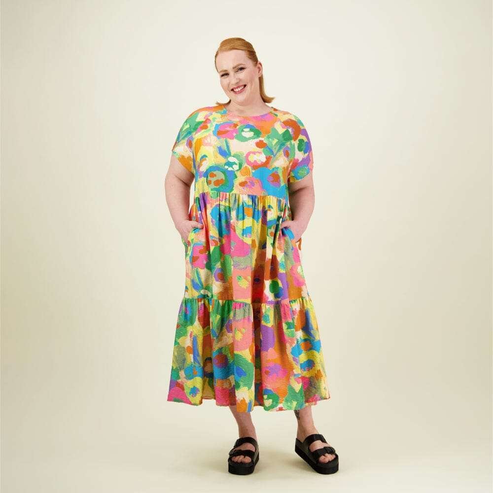 Miracles Tiered Midi Dress -Mekko |  Spring - L
