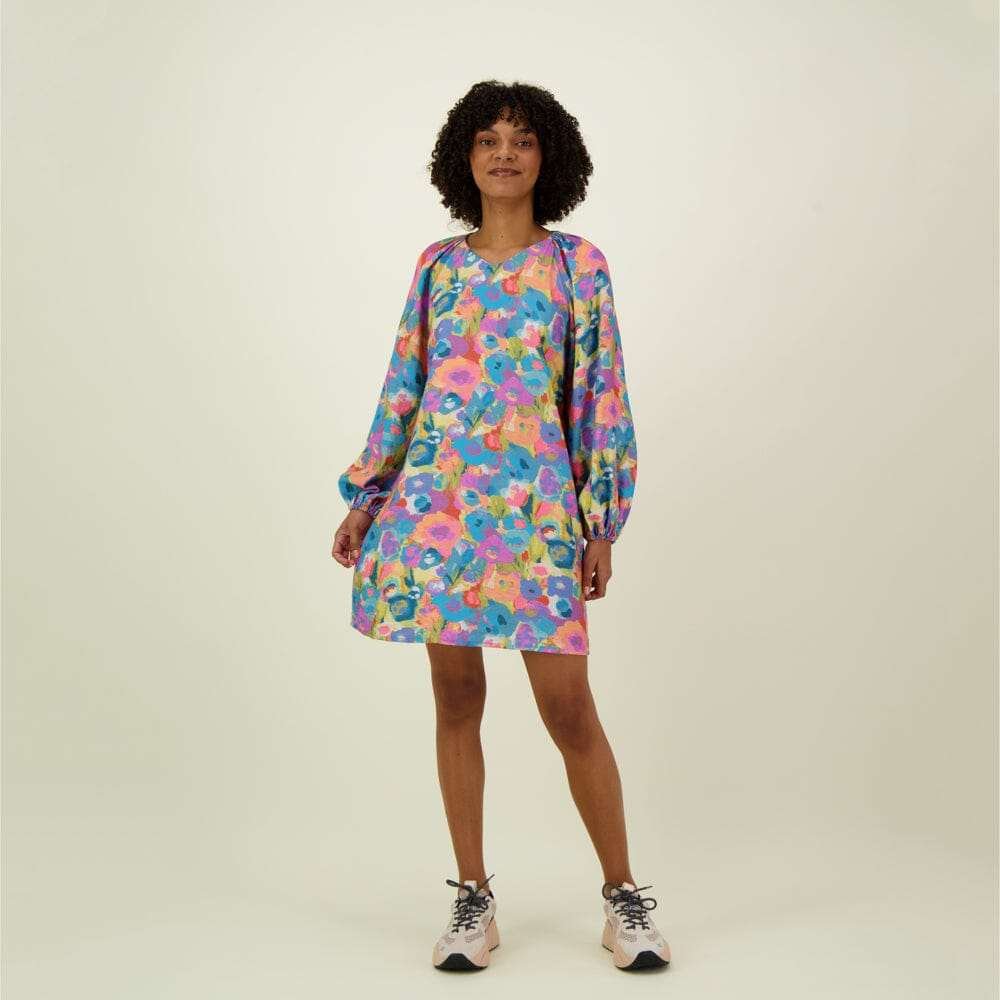 Miracles Volume Sleeve Tunic Dress -Mekko - L