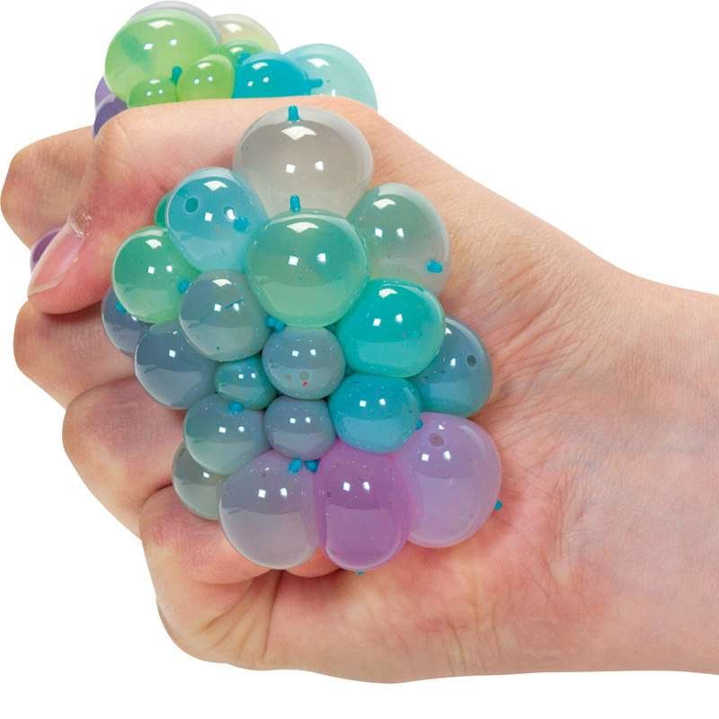 Pehmeä squishy pallo net sateenkaaren väreissä