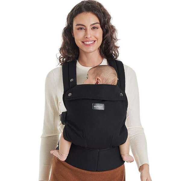 Momcozy ergonominen kantoreppu 3–20 kg, musta