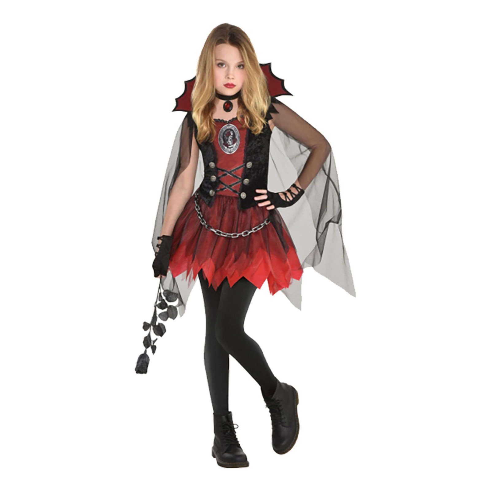 Tumma Vampyra Lasten Naamiaisasu - Small