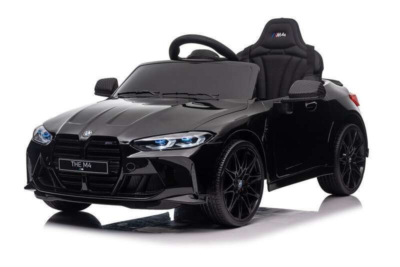 MukutisRides Lasten yksipaikkainen sähköauto BMW M4 musta