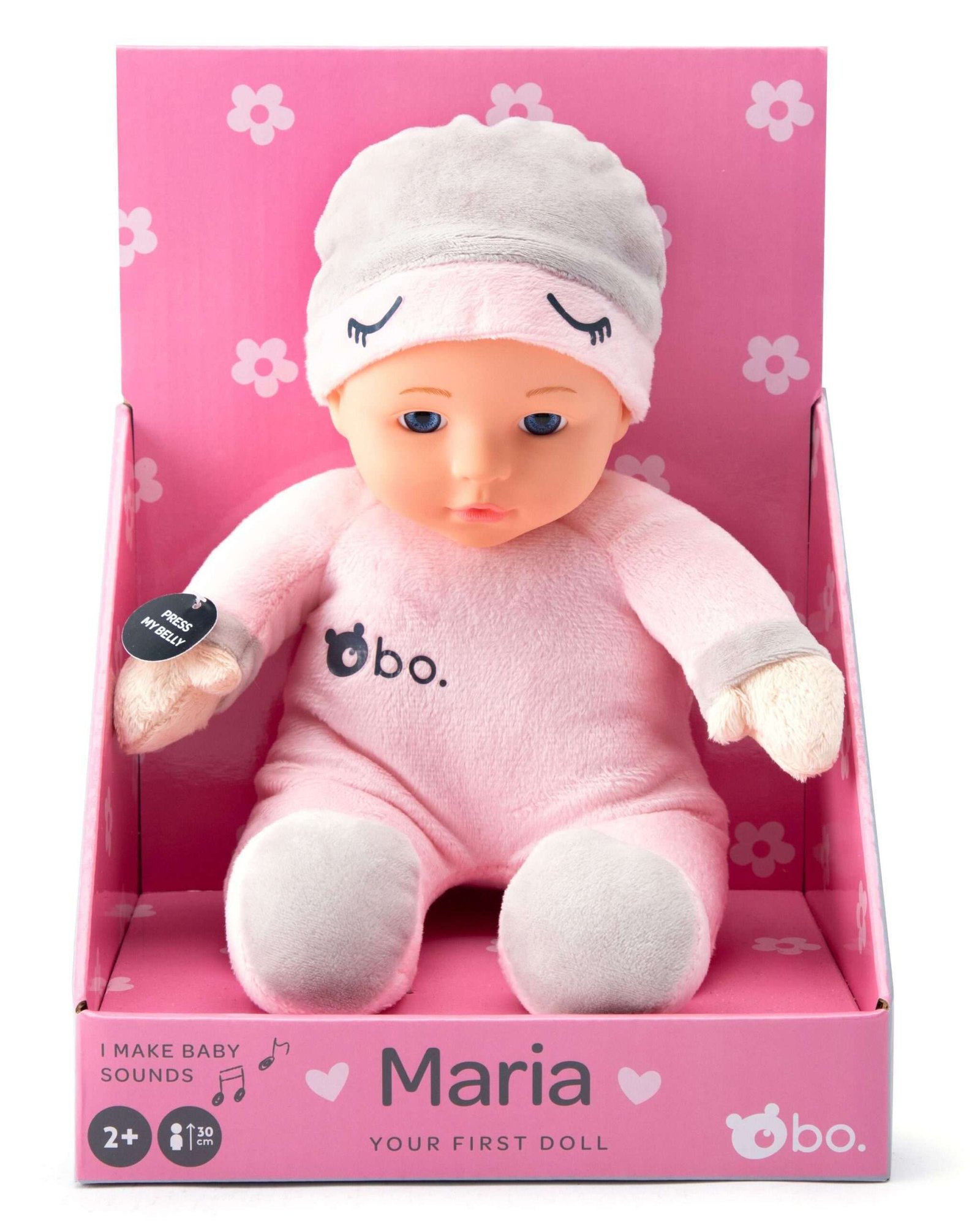 Ääntelevä Ensinukke Maria 30cm