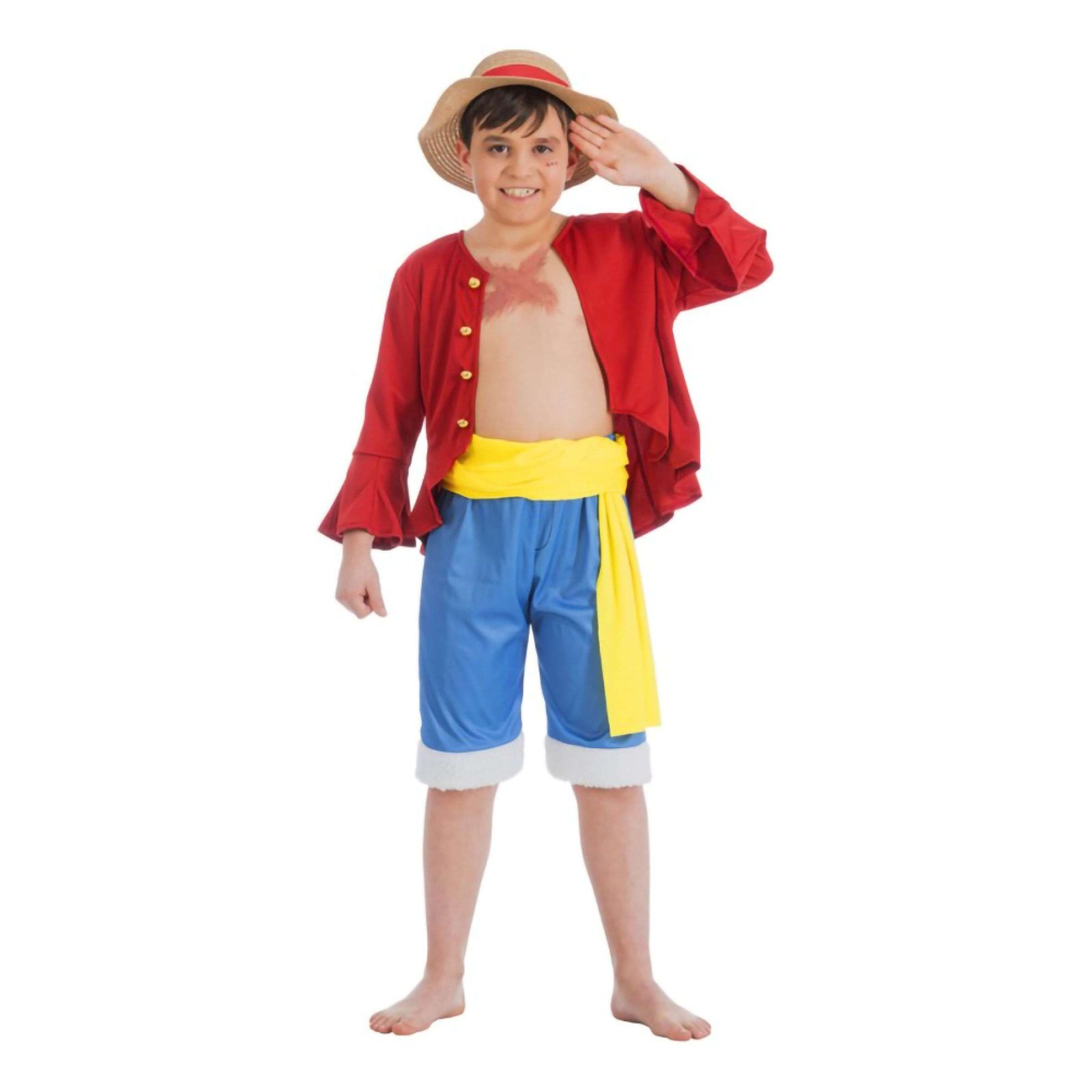 One Piece Luffy&trade; Lasten Naamiaisasu - Medium