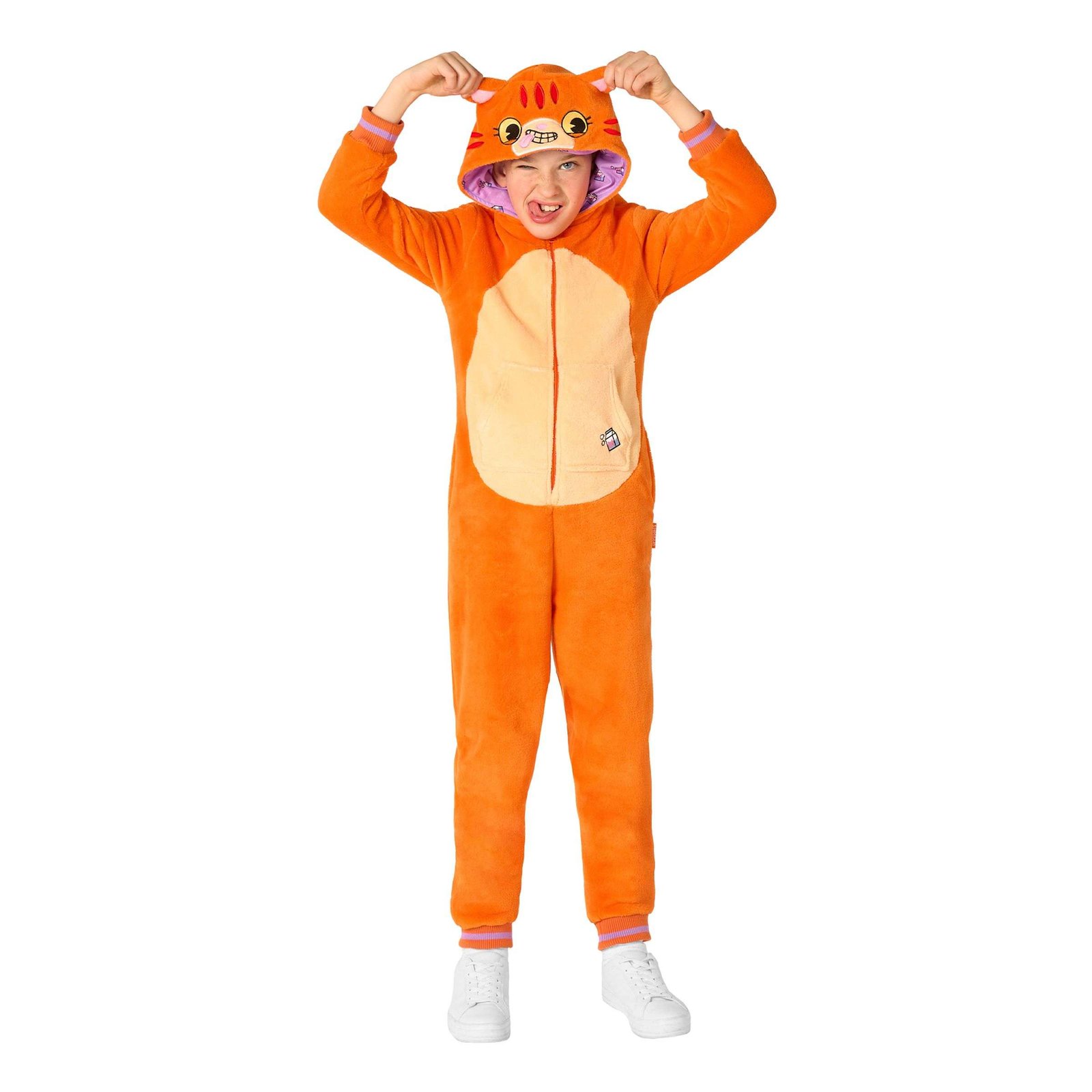 OppoSuits Punainen Kissa Lasten Onesie - Large