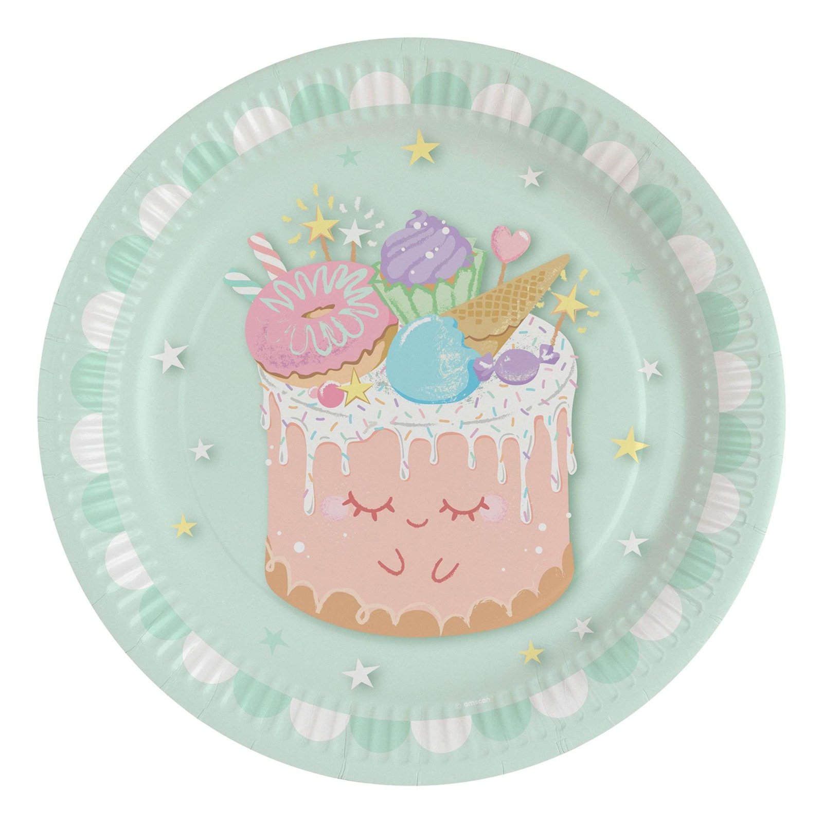 Pahvilautaset Crazy Cake - 8-pakkaus