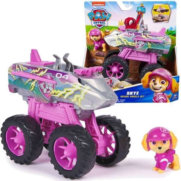 Paw Patrol Rescue Wheels ajoneuvo / suksisuihku + Skye hahmo