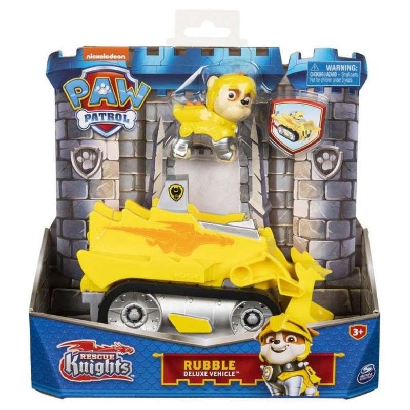 Ryhmä Hau pelastusknight deluxe -auto, jossa on Rubble Figure