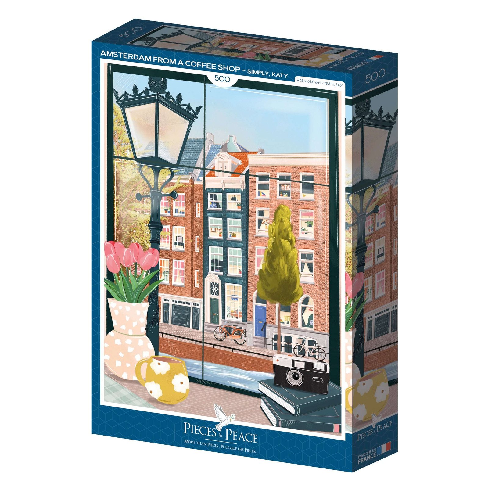 Pieces and Peace 500 Palan Palapeli Amsterdam from a Coffee Shop
