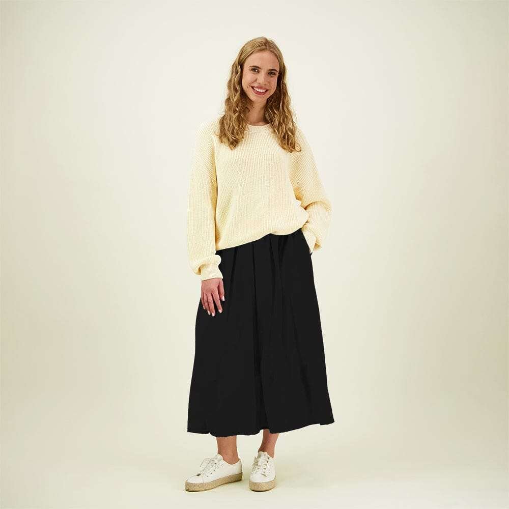 Pleated Skirt -Hame | Licorice - L