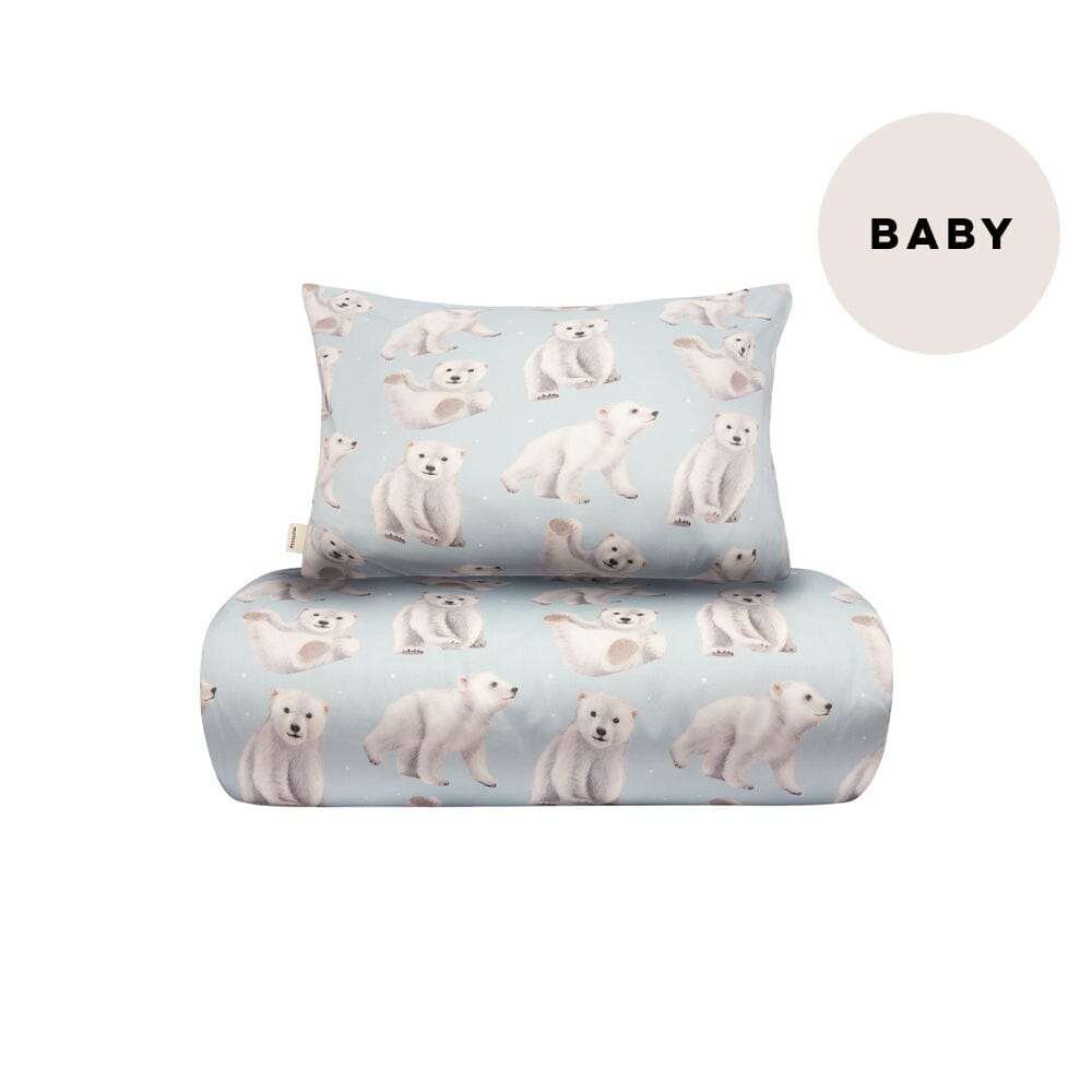 Polar Bears -Pussilakanasetti Baby | Icy Blue