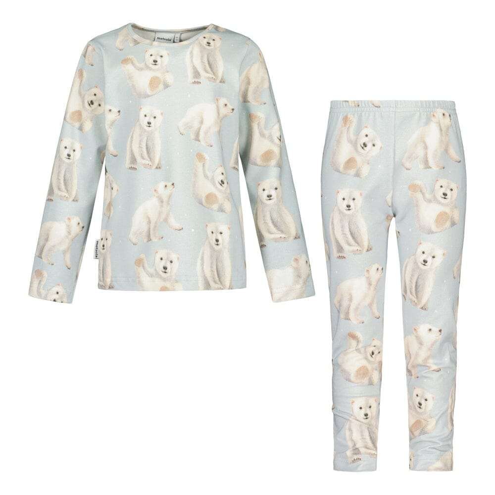 Polar Bears -Pyjama | Icy Blue - 110/116