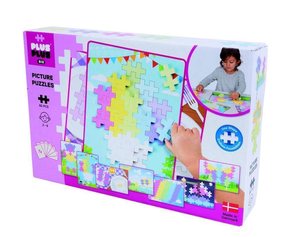 Plus-Plus BIG Picture Puzzles Pastell 60 pcs
