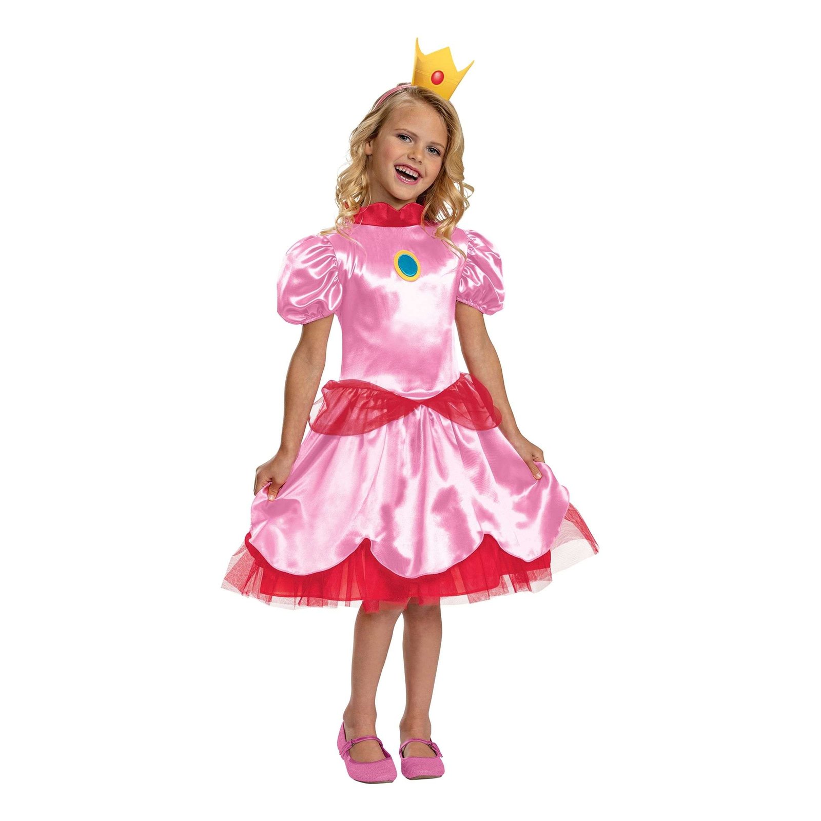 Prinsessa Peach Lasten Naamiaisasu - Medium