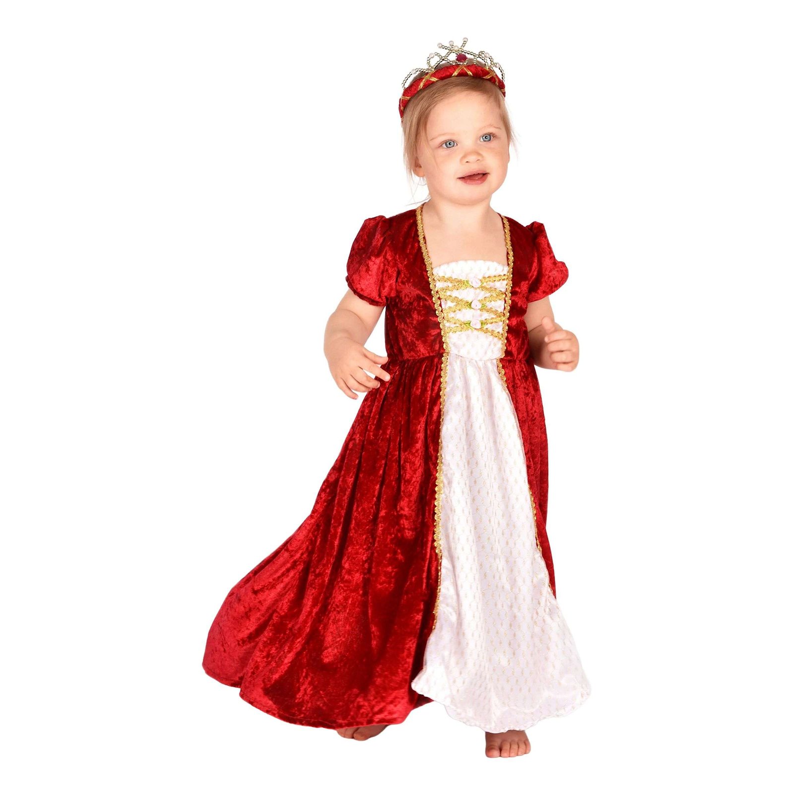 Lasten Prinsessamekko Sametinpunainen - Large