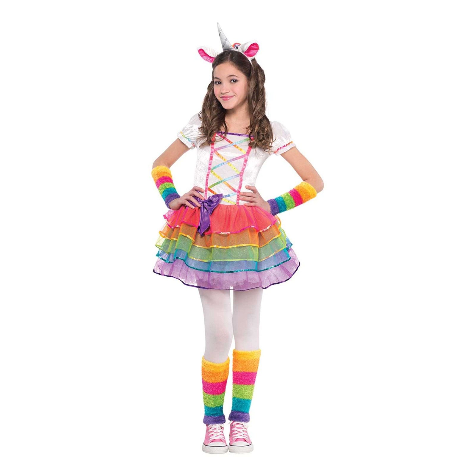 Rainbow Unicorn Lasten Naamiaisasu - X-Small