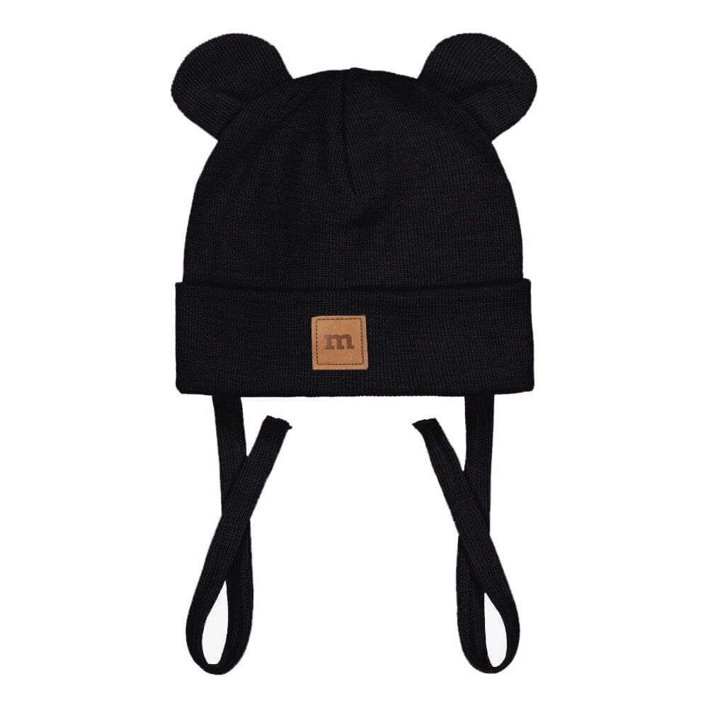 Rib Bear Baby Beanie -Pipo | Licorice - 1-2Y