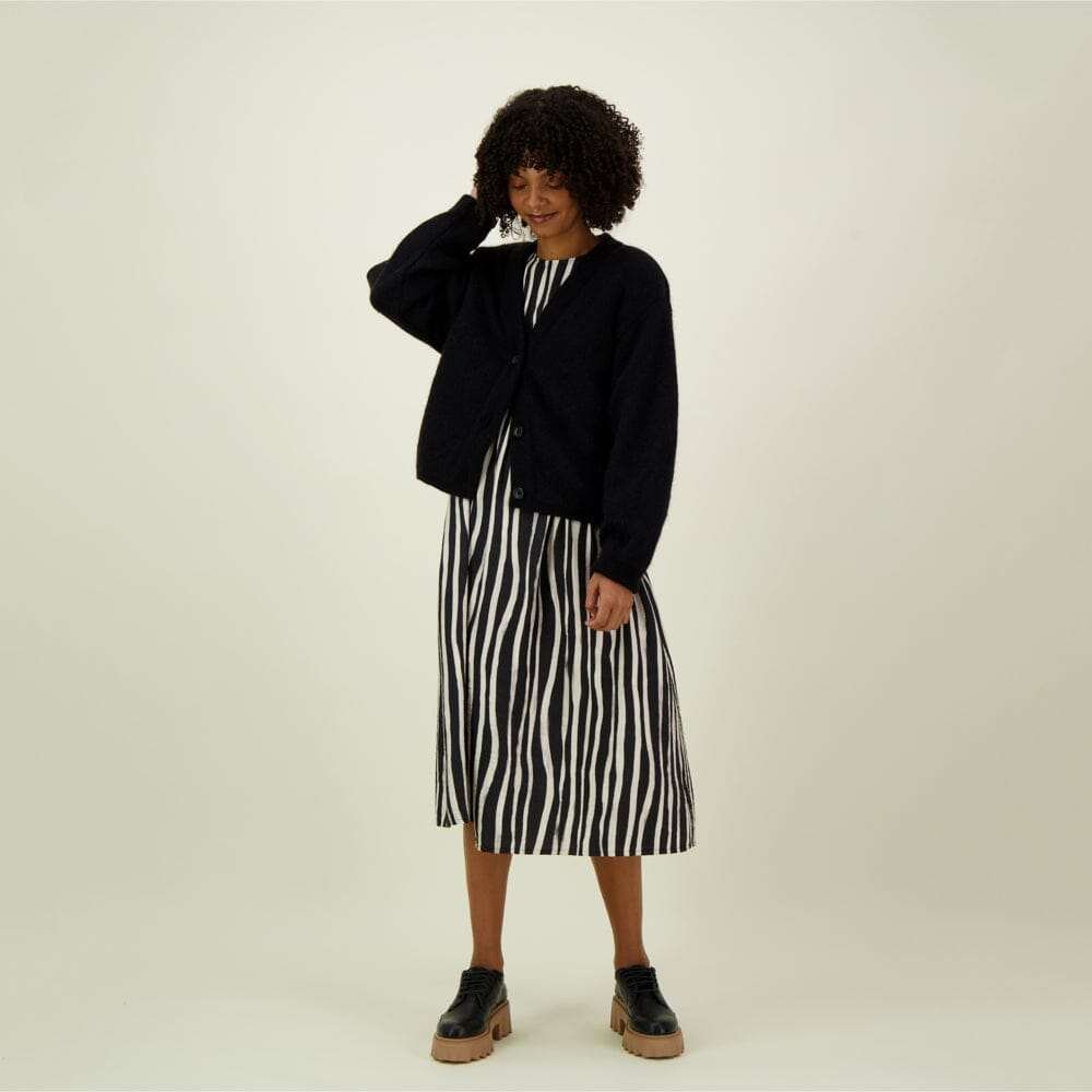 Mohair Short Cardigan -Neuletakki | Licorice - M/L