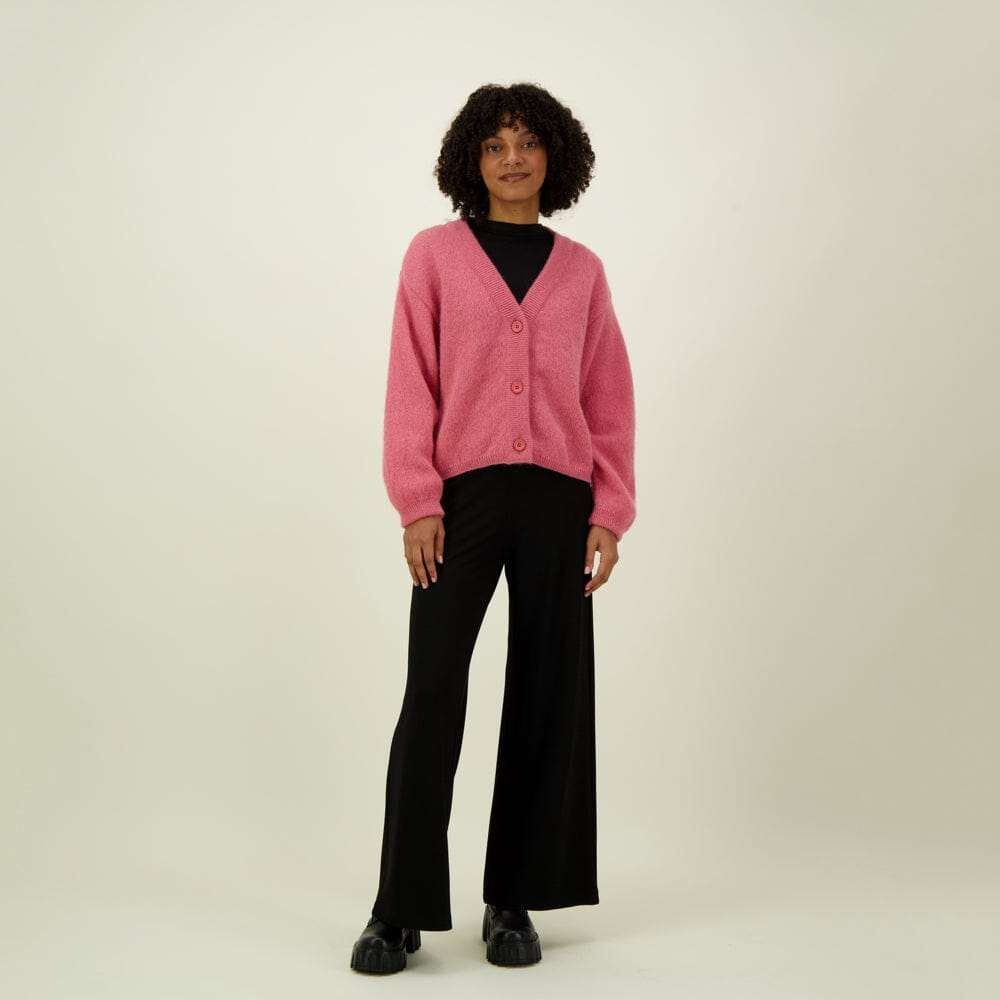 Mohair Short Cardigan -Neuletakki | Peachy - M/L