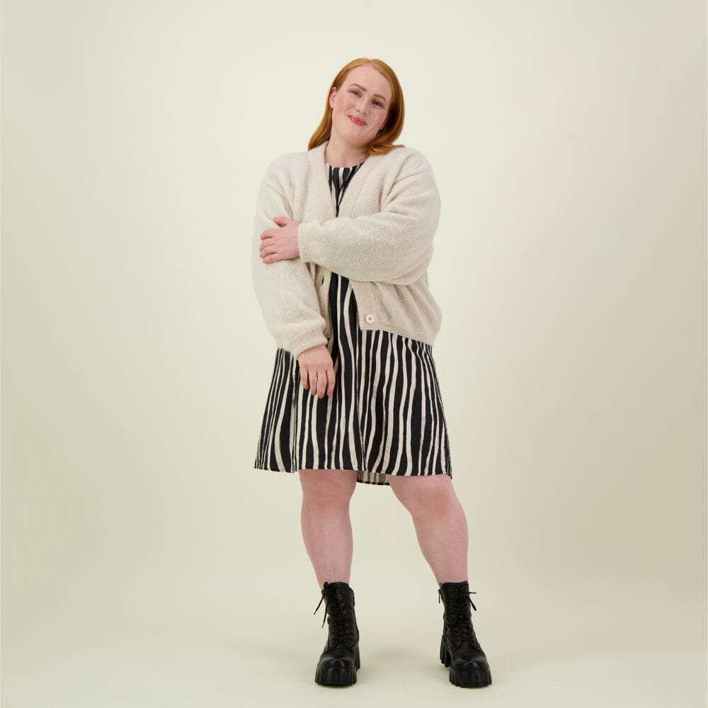 Mohair Short Cardigan -Neuletakki | Vanilla - M/L