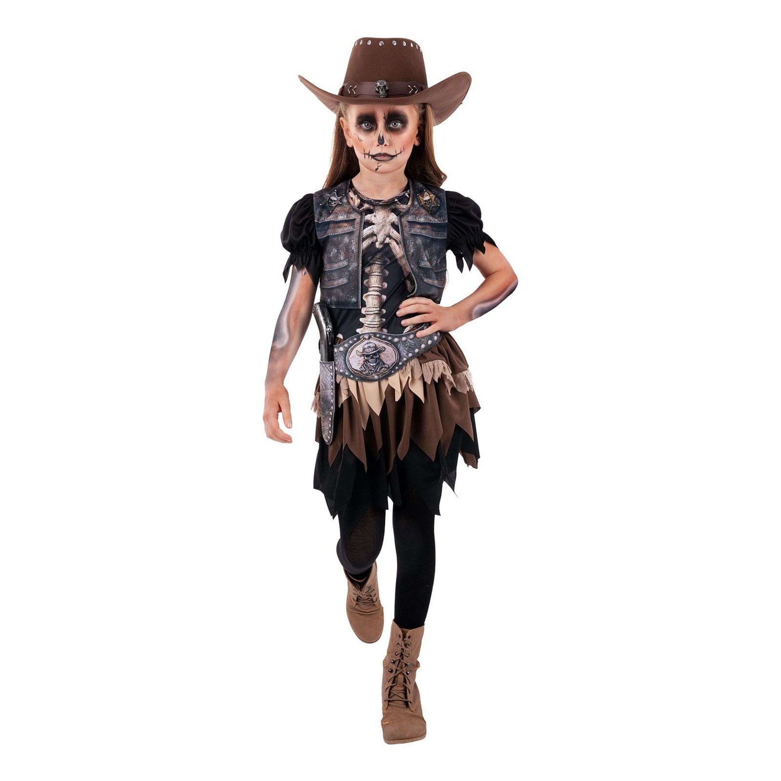 Skeletcogirl Lasten Naamiaisasu - Large
