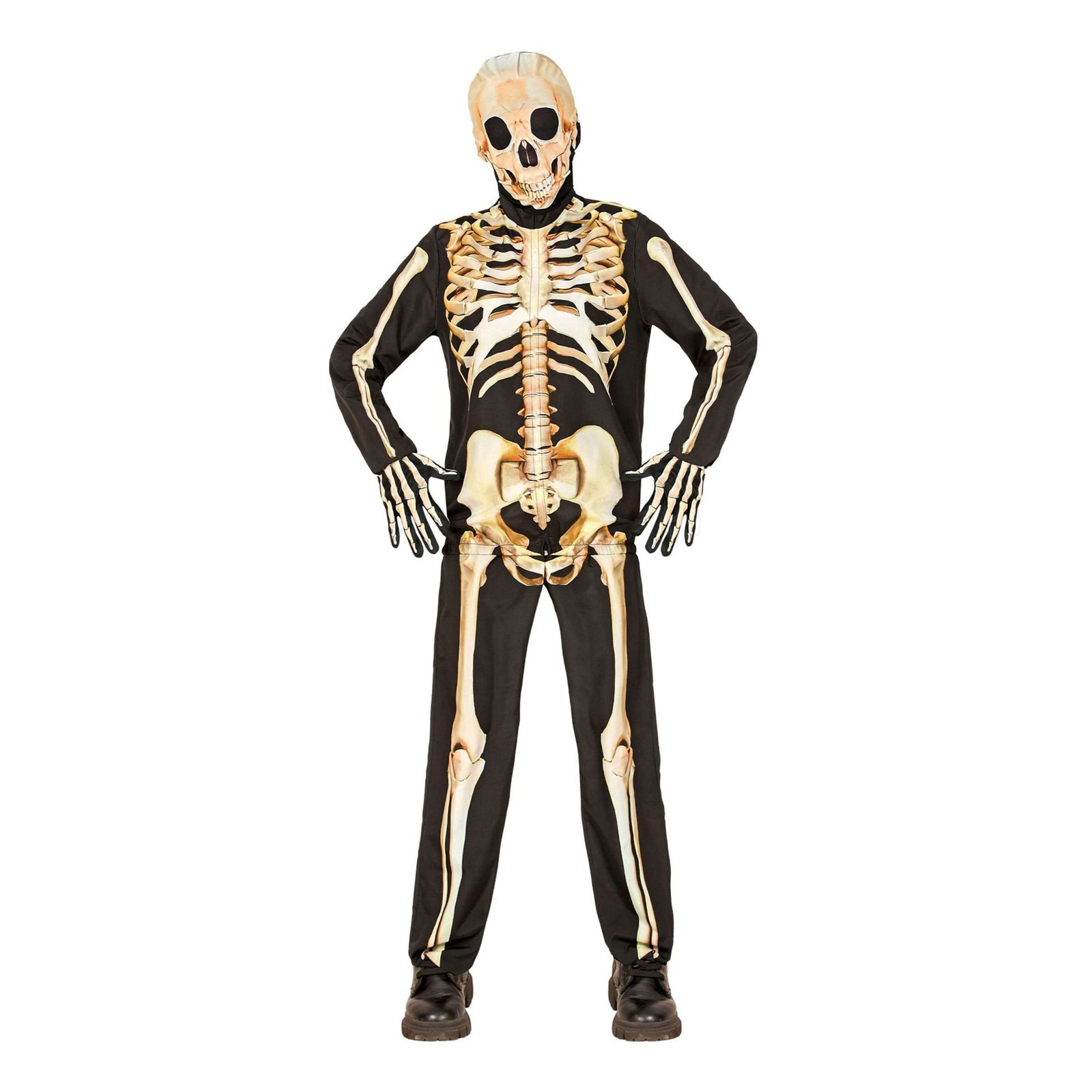 Skelettiverkkariasu Lasten Naamiaisasu - Large