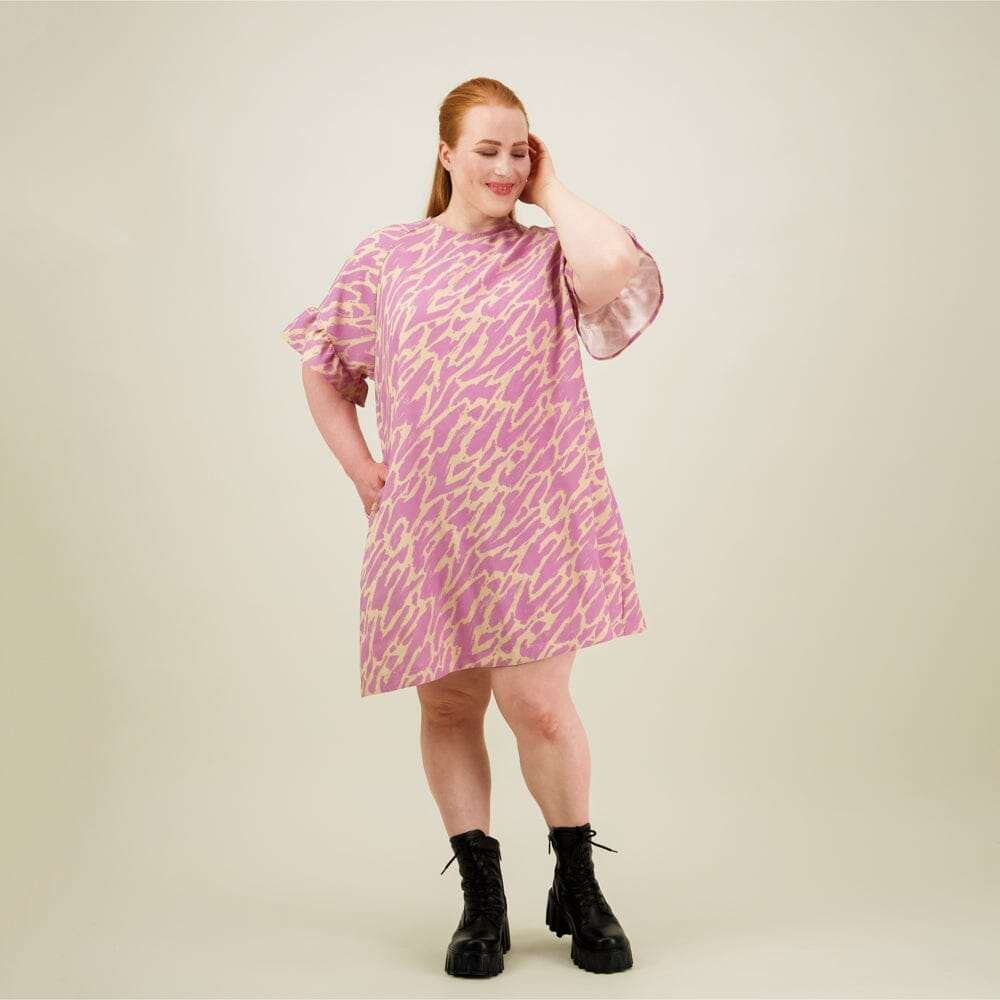 Sophy Frill Dress -Mekko | Purple - L