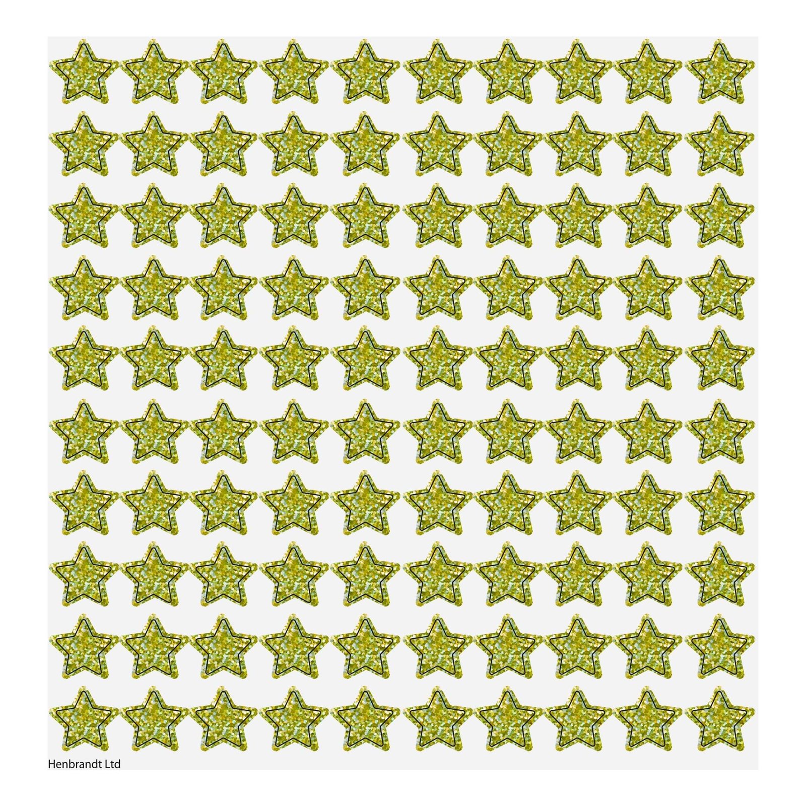 Stickers Tähdet Holografiset Kulta