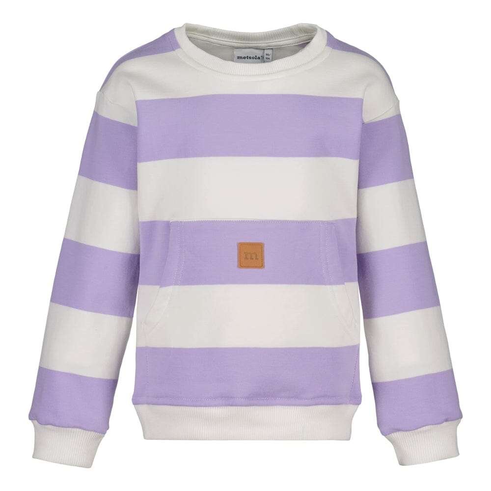 Striped Pocket Sweater -Collegepaita | Lily/Vanilla - 110/116