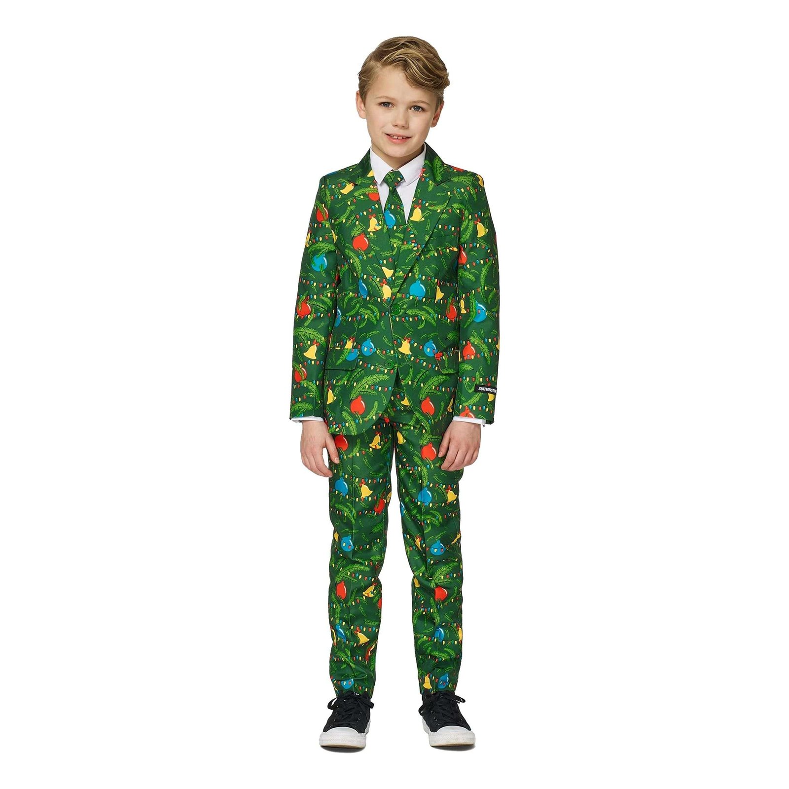Suitmeister Boys Christmas Green Tree Light Up Puku - Large