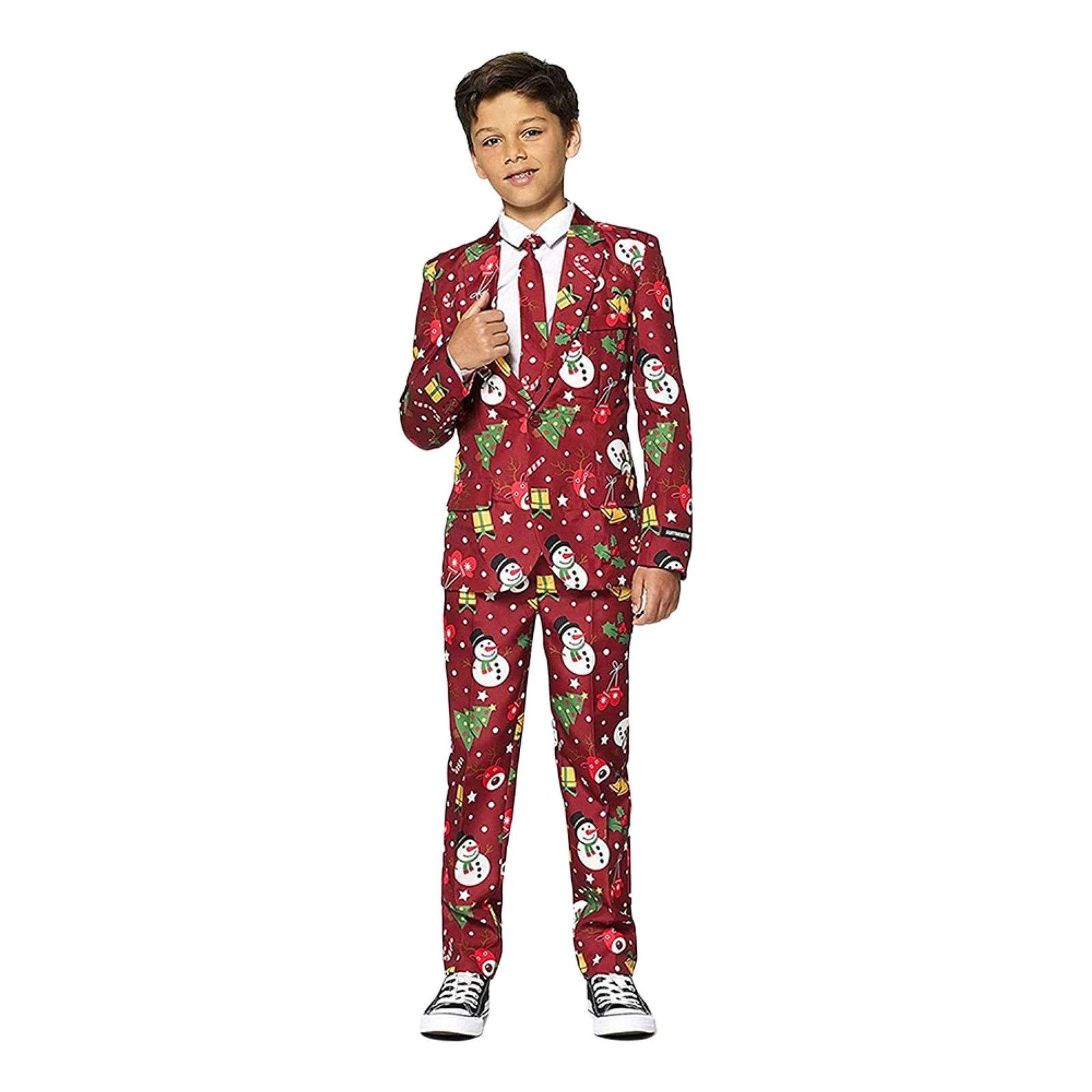 Suitmeister Boys Christmas Red Icons Light Up Puku - 134/140