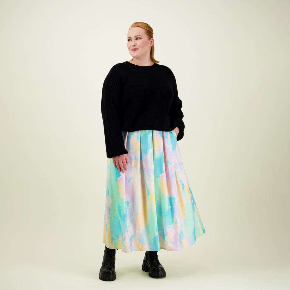 Sunset Pleated Skirt -Hame - XS