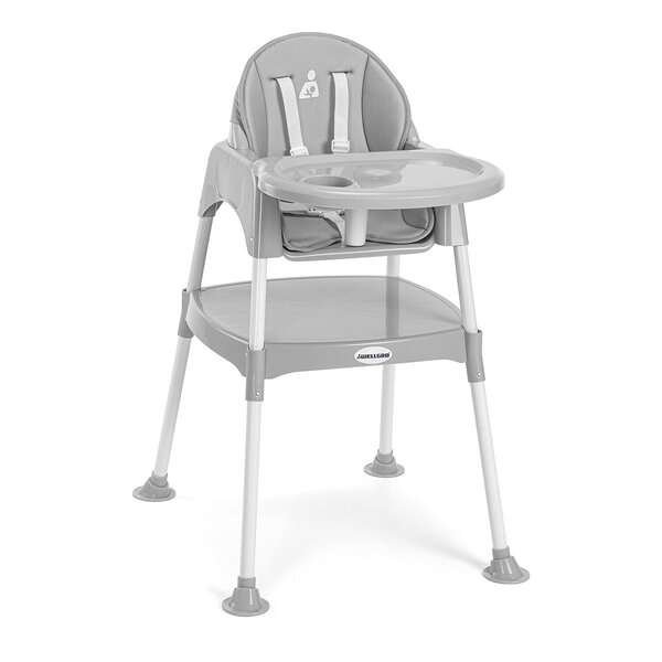 Syöttötuoli WellGro 3in1, harmaa