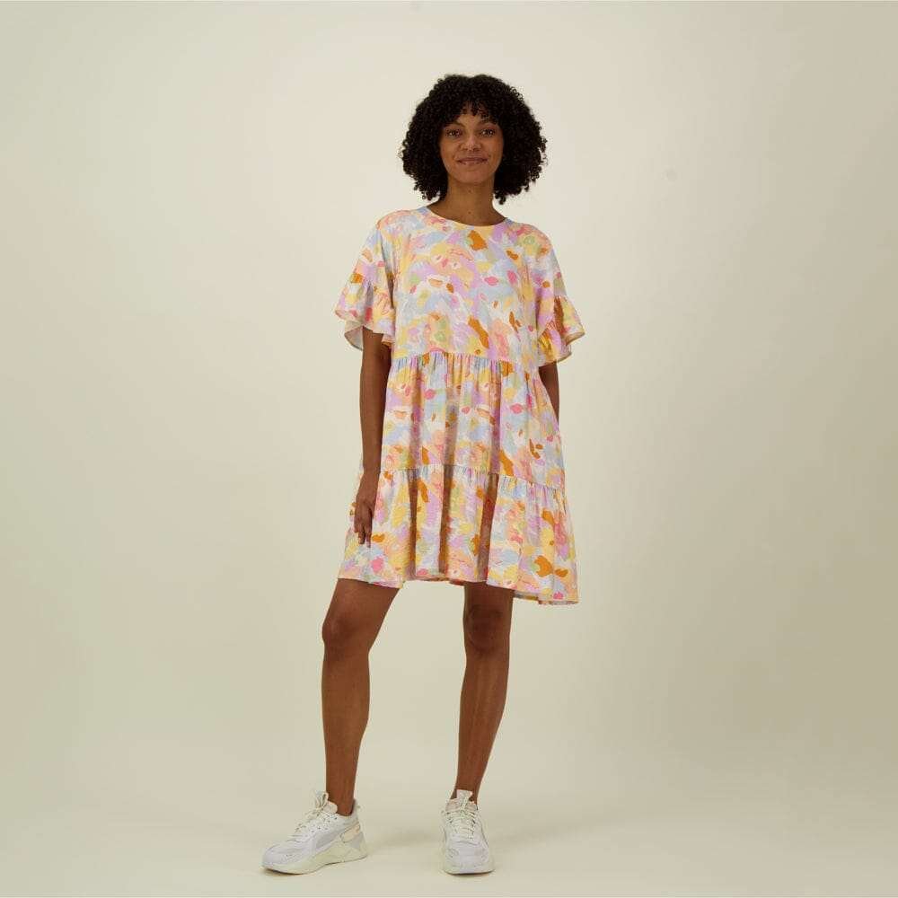 Tahiti Frill Dress -Mekko - L