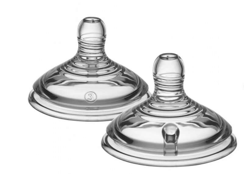 TOMMEE TIPPEE silikoninen pullotutti, nopea virtaus 2 kpl Easi-Vent
