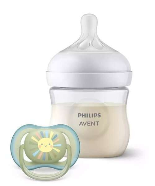 Tuttipullo ja tuttipakkaus Philips Avent Natural Response SCD837/10, 0+ kuukautta, 125 ml