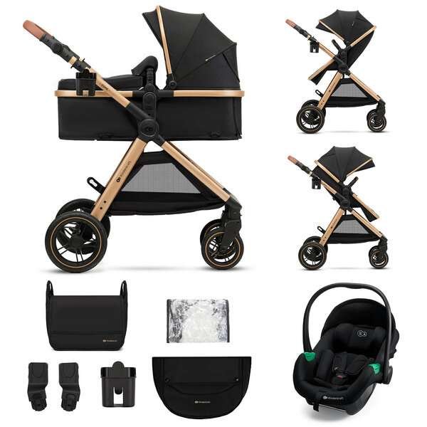 Kinderkraft Esme 3in1 yleisrattaat, Pure Black