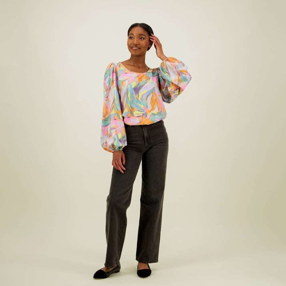 Utopy Volume Sleeve Blouse -Paita - L
