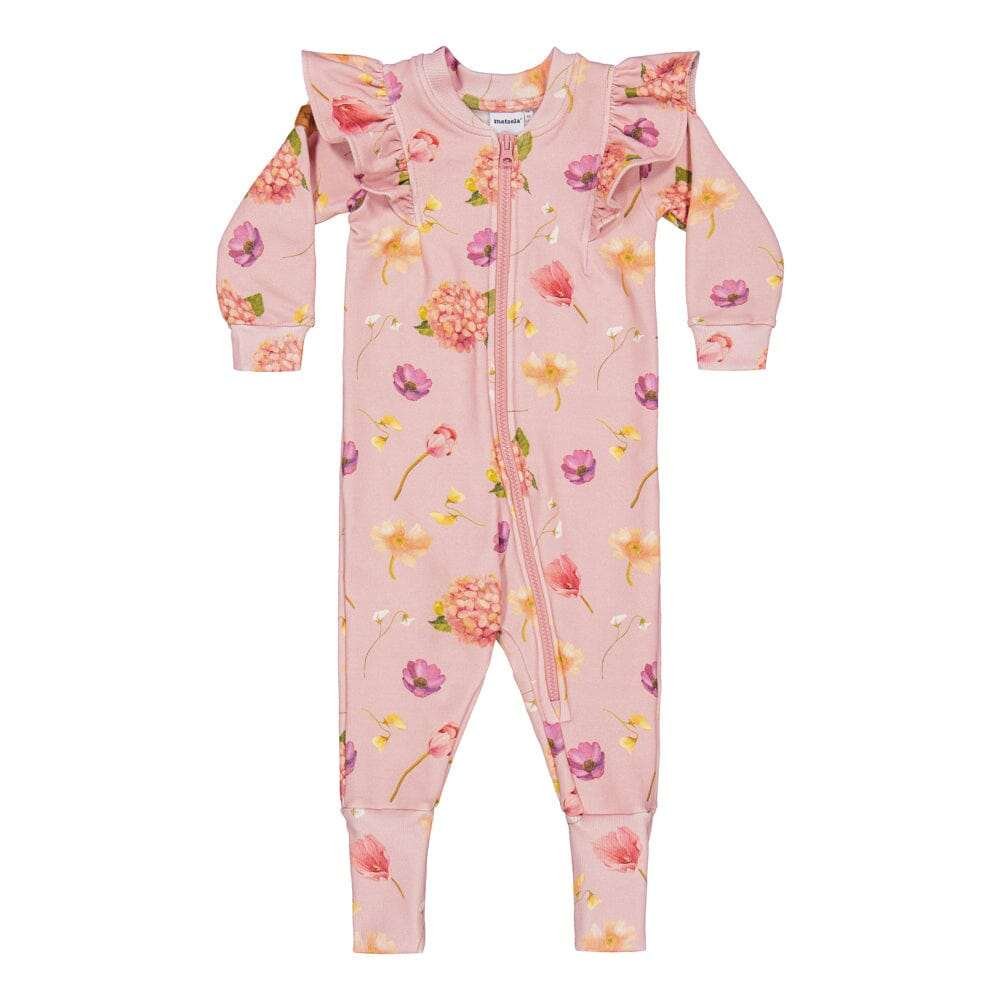 Whispers Frill -Jumpsuit | Rosy - 50/56