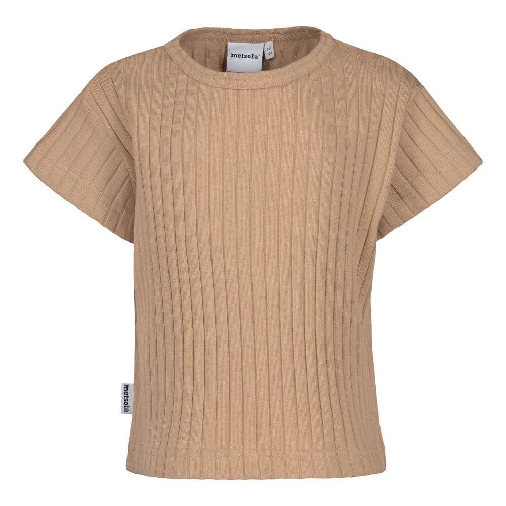 Wide Rib Boxy -T-Paita | Nougat - 110/116